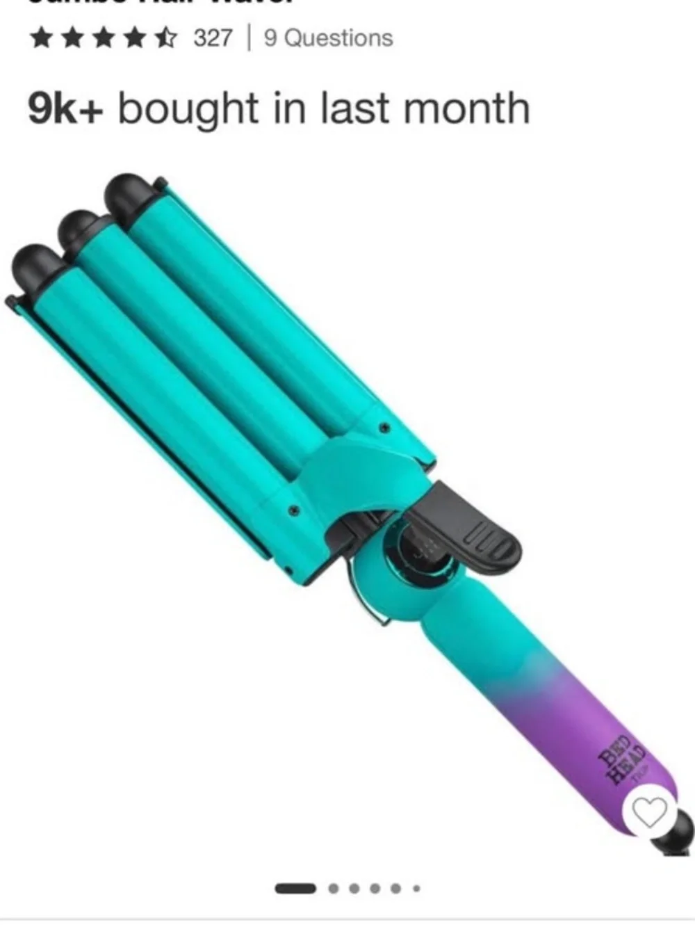 Like new, hair styling TIGI Bed Head wave affair 3 barrel jumbo hair waver